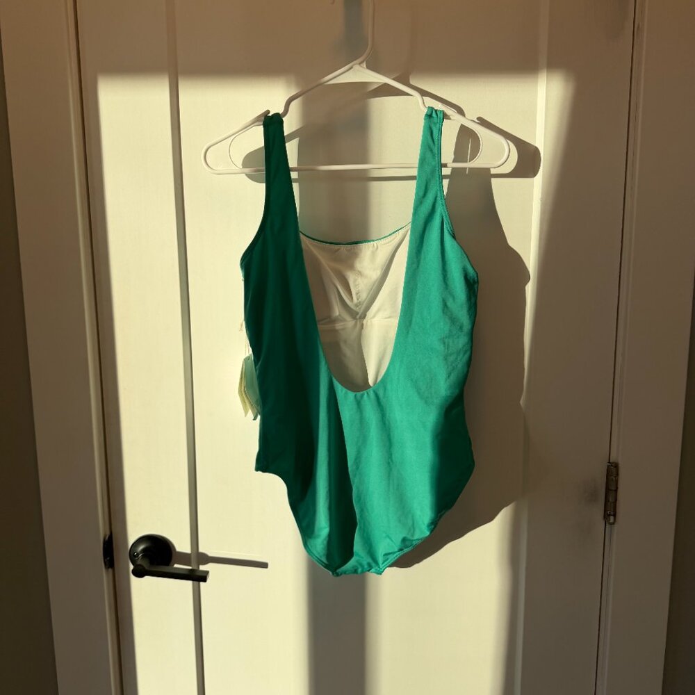 Carve Design Skye One Piece Green MD Medium Low Back Swimsuit - Picture 5 of 5
